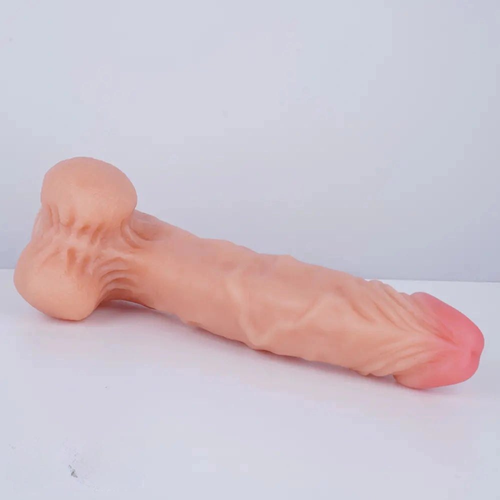 Flesh Big Realistic Dildo 9in - Lifelike Skin Feel Dildo