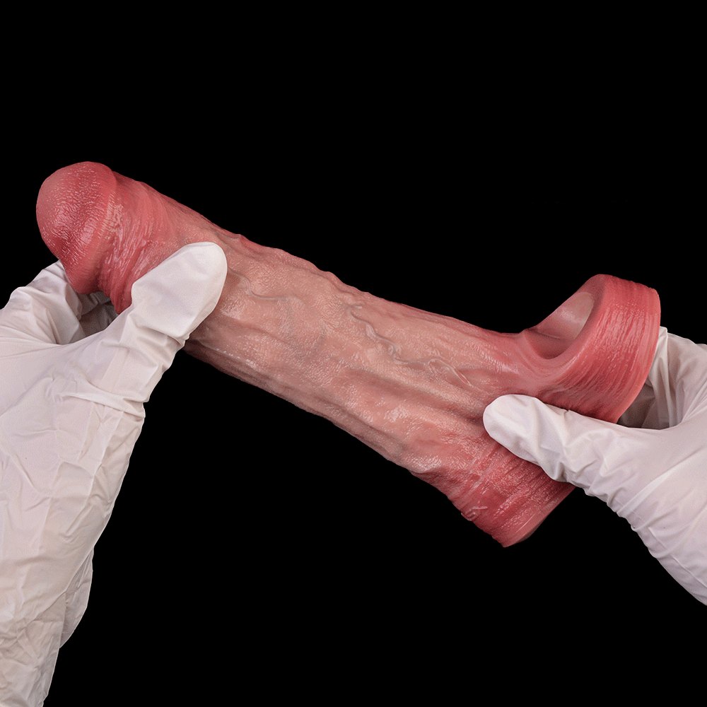 Flesh Extension Dildo Sleeve - Realistic Silicone Dildo