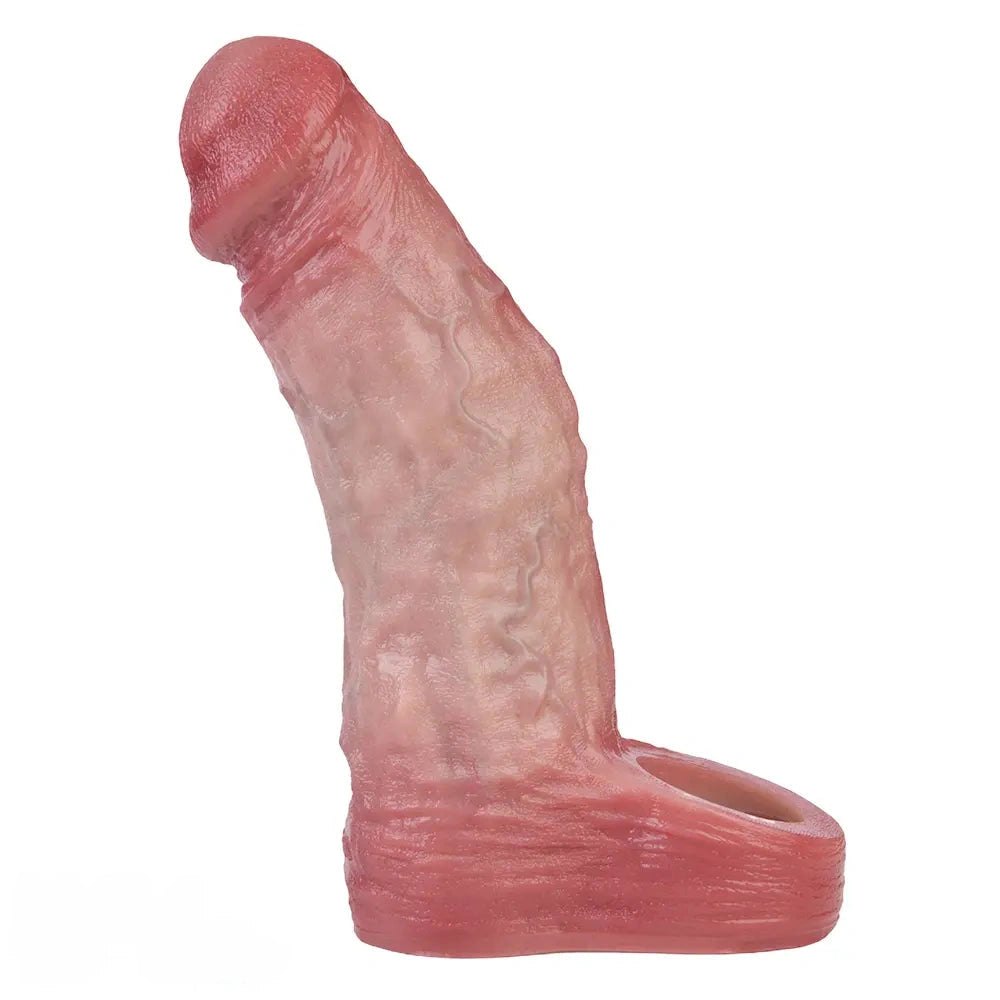 Flesh Extension Dildo Sleeve - Realistic Silicone Dildo