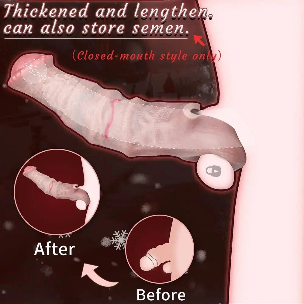 Flesh Horse Vein Sleeve - Silicone Animal Dildo Sleeve