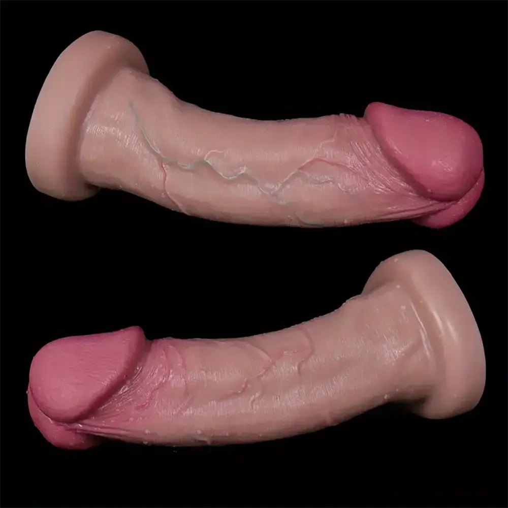 Flesh Mushroom Head Suction Dildo - Suction Cup Silicone Dildo