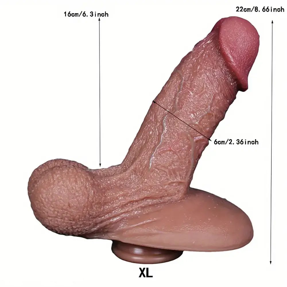 Flesh Realistic Large Dildo - Big Realistic Anal Play Dildo