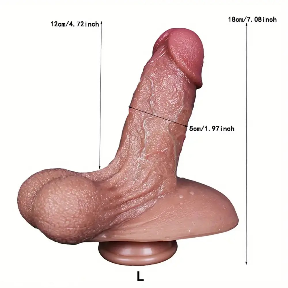 Flesh Realistic Large Dildo - Big Realistic Anal Play Dildo