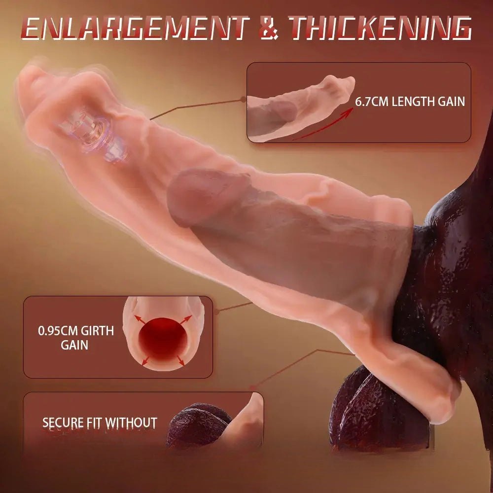 Flesh Ridged Wearable Dildo - Realistic Dildo