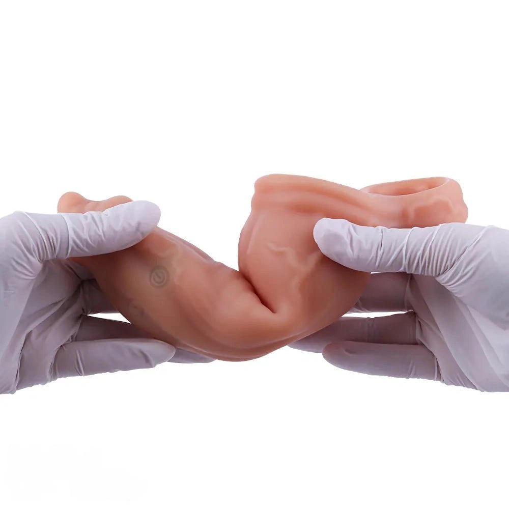 Flesh Ridged Wearable Dildo - Realistic Dildo