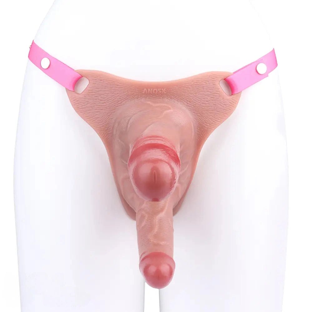 Dual-Shaft Belt Strap-On Dildo - Double Dildo Harness Set