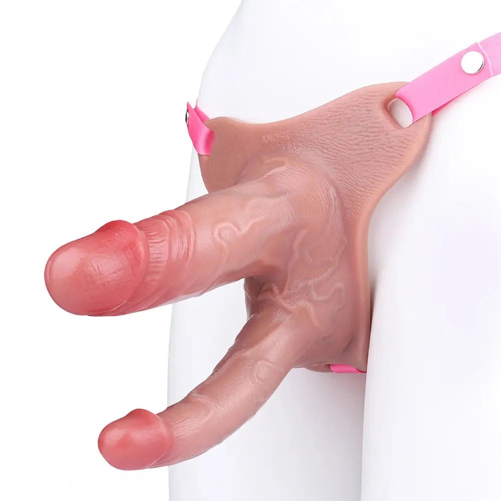 Dual-Shaft Belt Strap-On Dildo - Double Dildo Harness Set