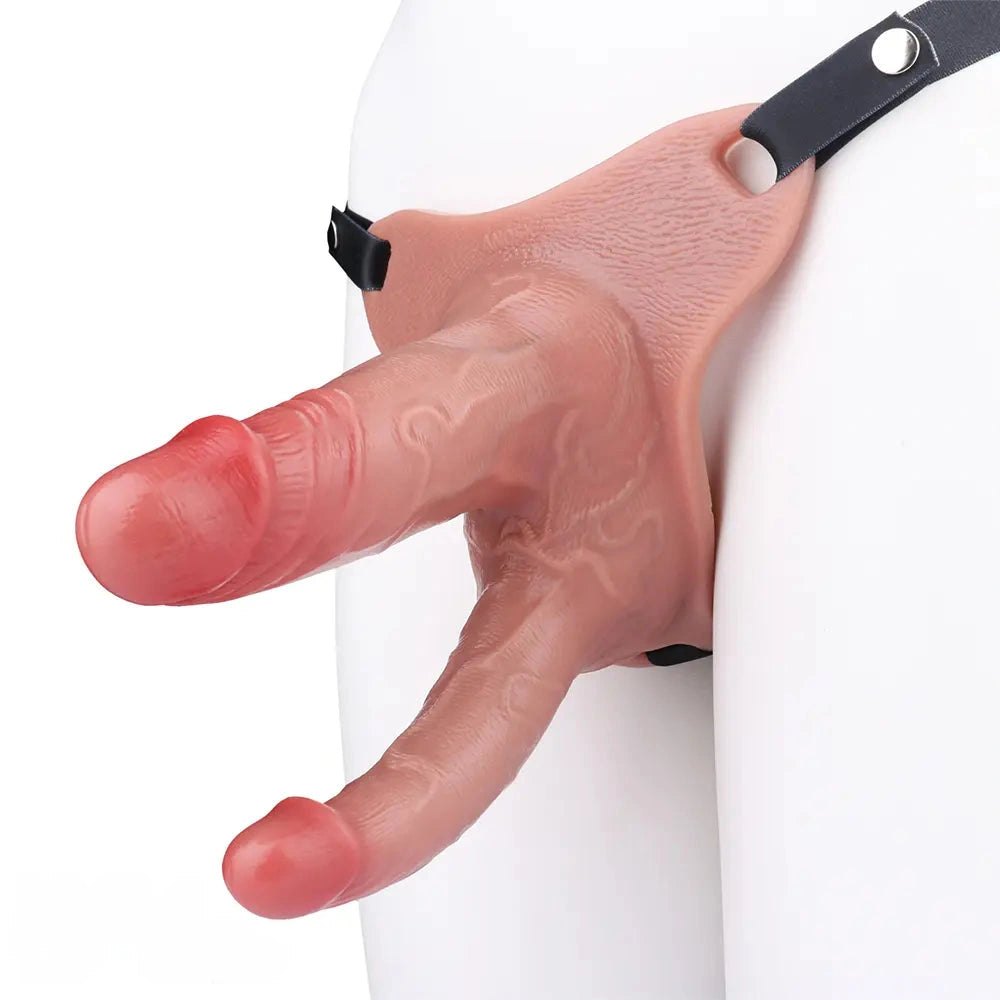 Dual-Shaft Belt Strap-On Dildo - Double Dildo Harness Set