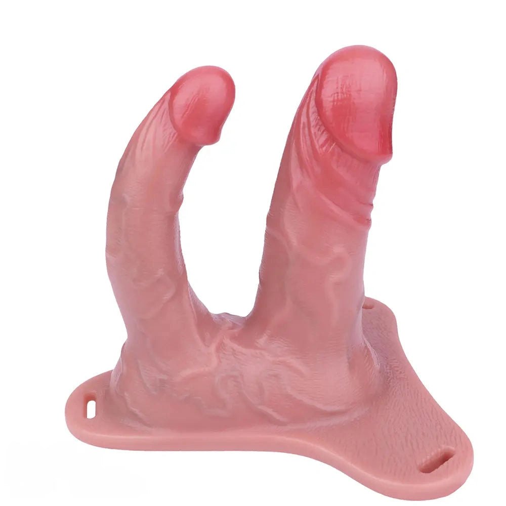 Dual-Shaft Belt Strap-On Dildo - Double Dildo Harness Set