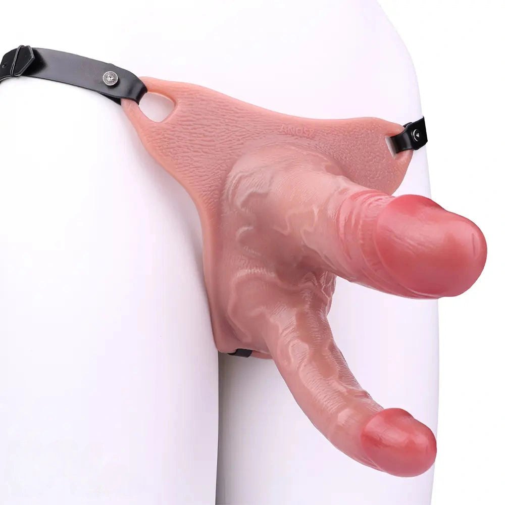 Dual-Shaft Belt Strap-On Dildo - Double Dildo Harness Set