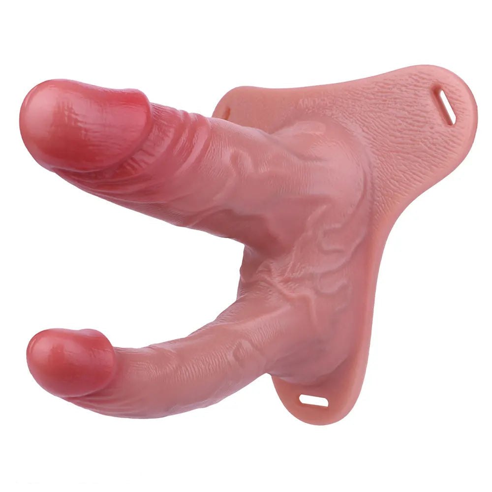 Dual-Shaft Belt Strap-On Dildo - Double Dildo Harness Set