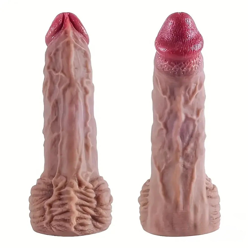 Flesh Silicone Suction Dildo 8.8in - Suction Cup Dildo
