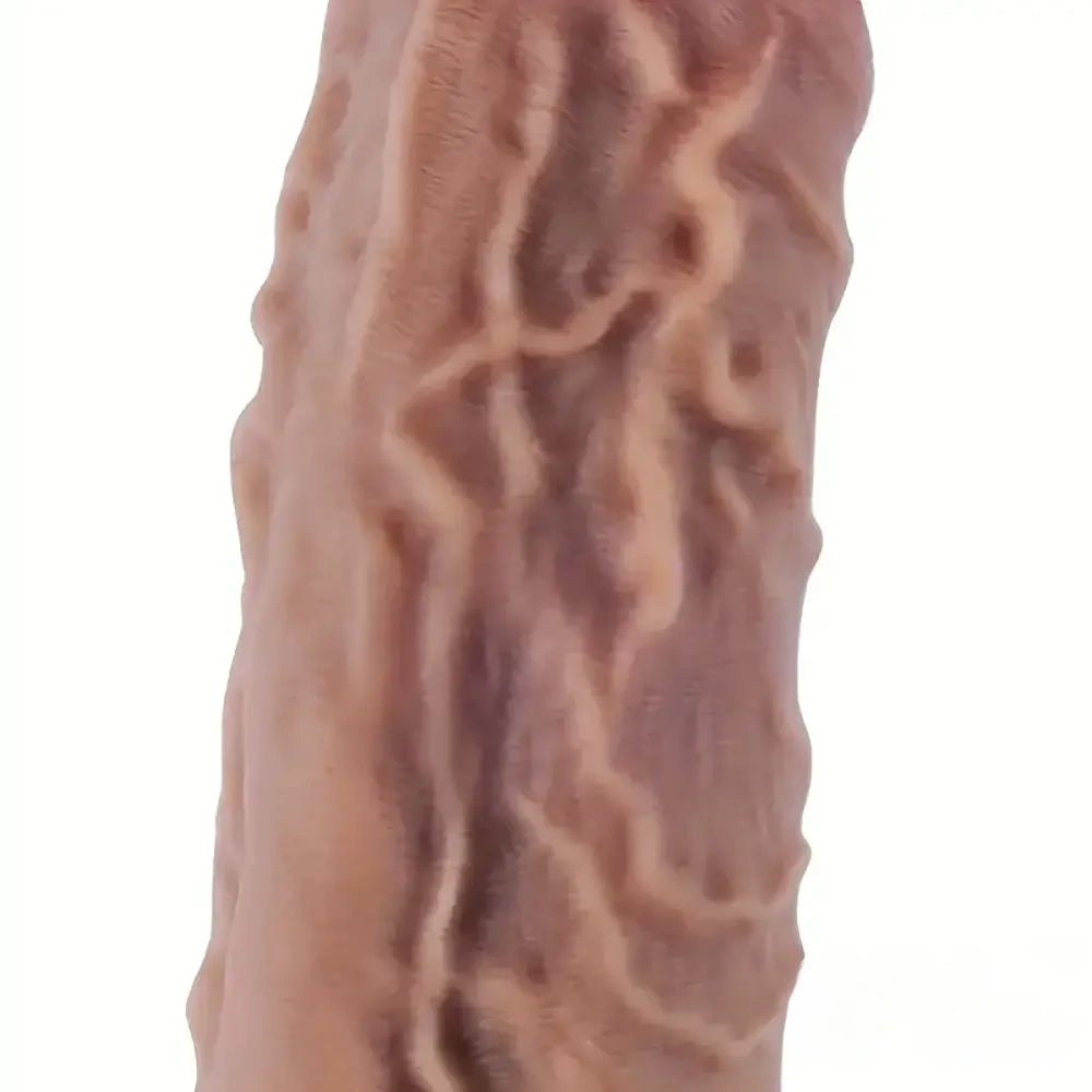 Flesh Silicone Suction Dildo 8.8in - Suction Cup Dildo