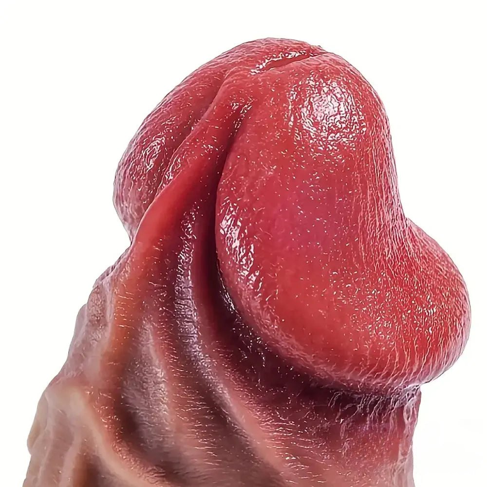 Flesh Silicone Suction Dildo 8.8in - Suction Cup Dildo