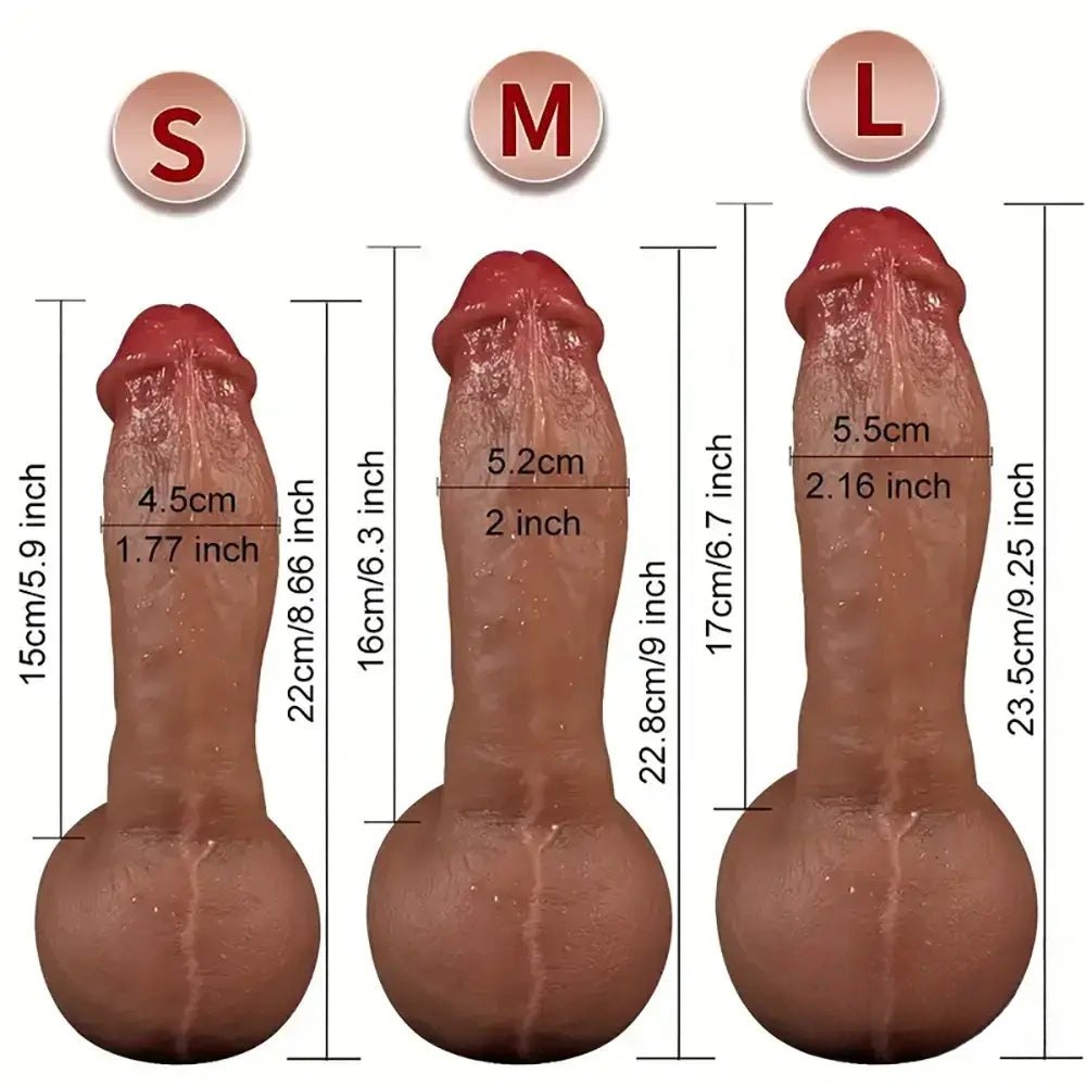 Flesh Suction Cup Dildo 9.25in - Suction Dildo