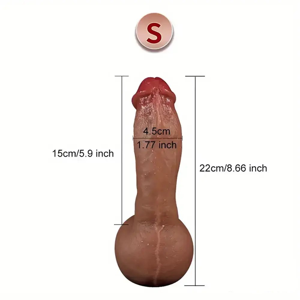 Flesh Suction Cup Dildo 9.25in - Suction Dildo