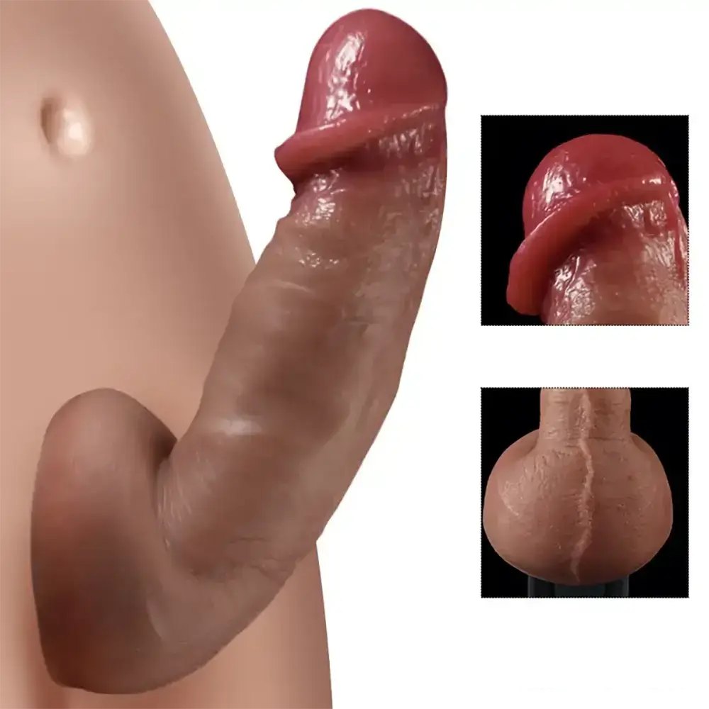 Flesh Suction Cup Dildo 9.25in - Suction Dildo