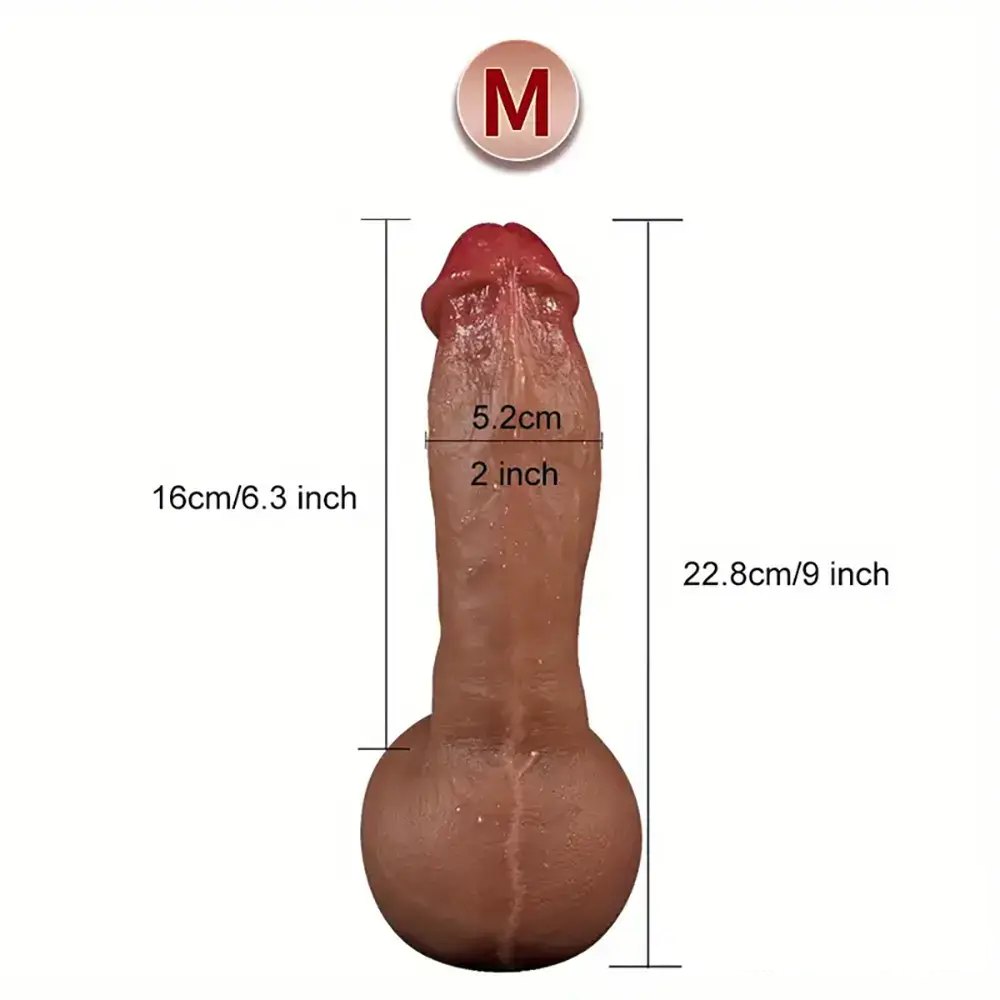 Flesh Suction Cup Dildo 9.25in - Suction Dildo
