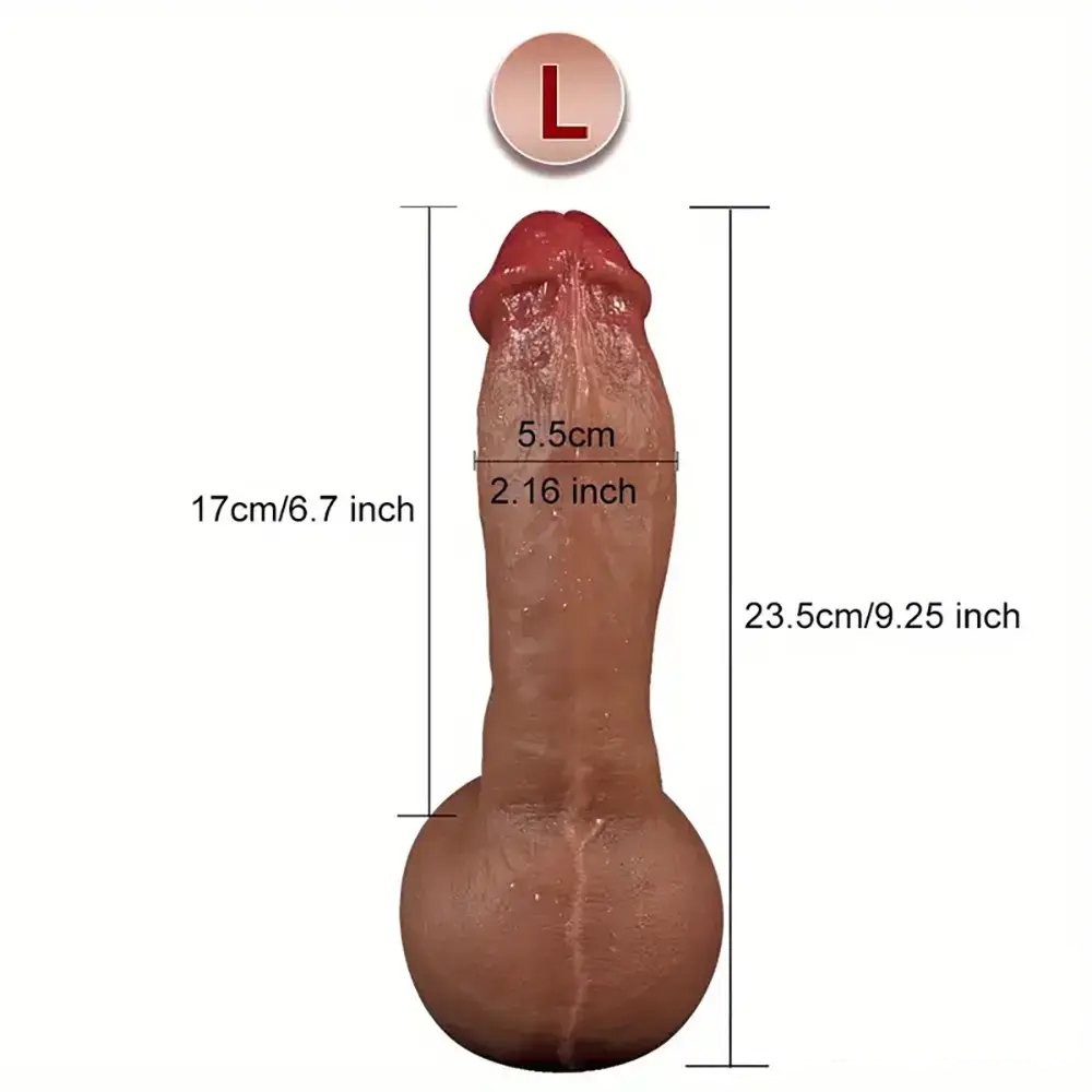 Flesh Suction Cup Dildo 9.25in - Suction Dildo