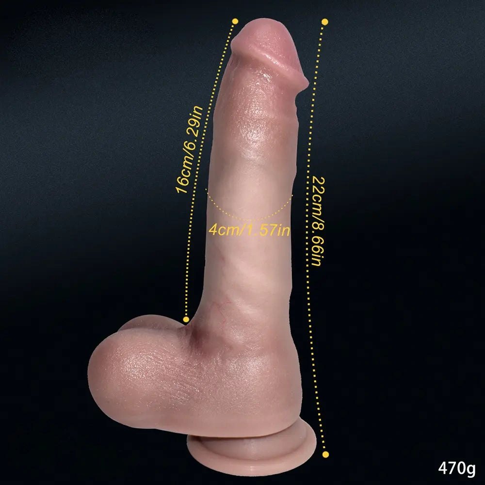 Flesh Suction Cup Realistic Dildo - Silicone Suction Cup Dildo