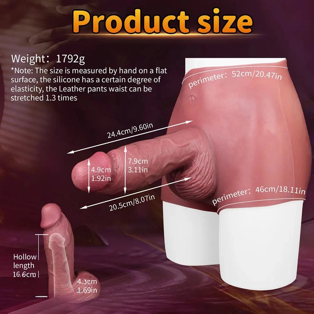 Flesh Hollow Strap-On Panty - hollow strap on dildo for couples