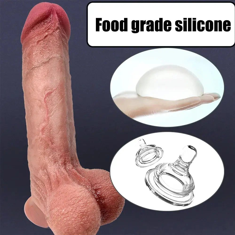 Flesh Tone Suction Cup Dildo 9.64in - Suction Cup Dildo
