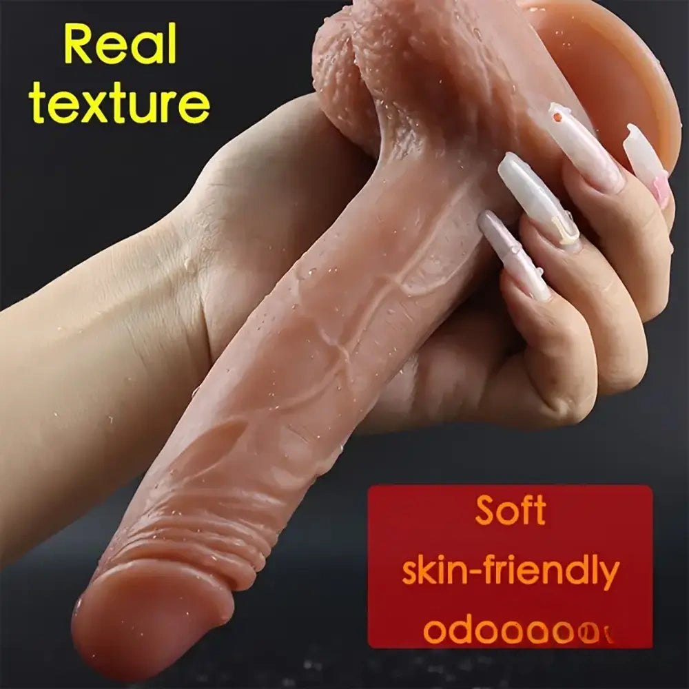 Flesh Tone Suction Cup Dildo - Realistic Silicone Dildo