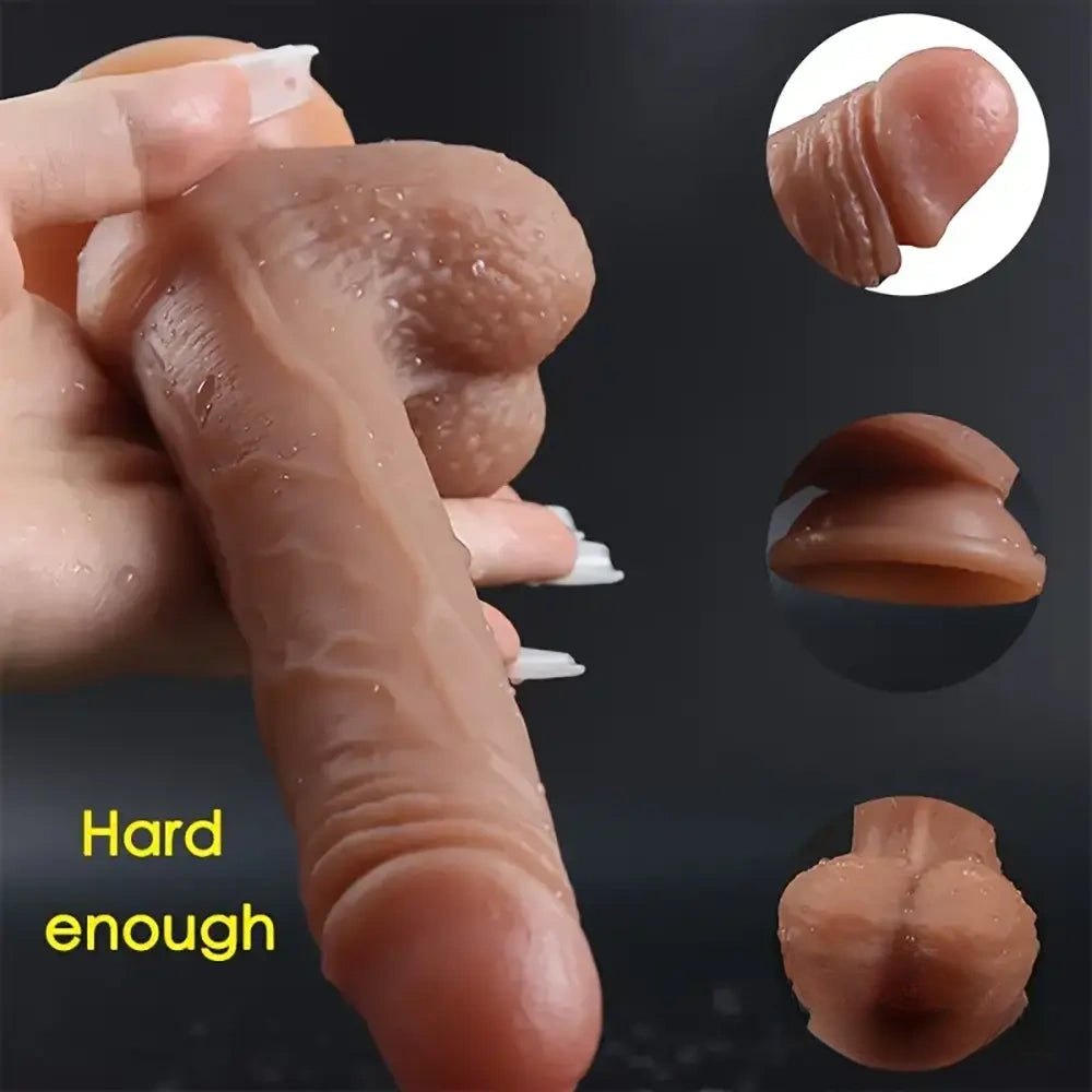 Flesh Tone Suction Cup Dildo - Realistic Silicone Dildo