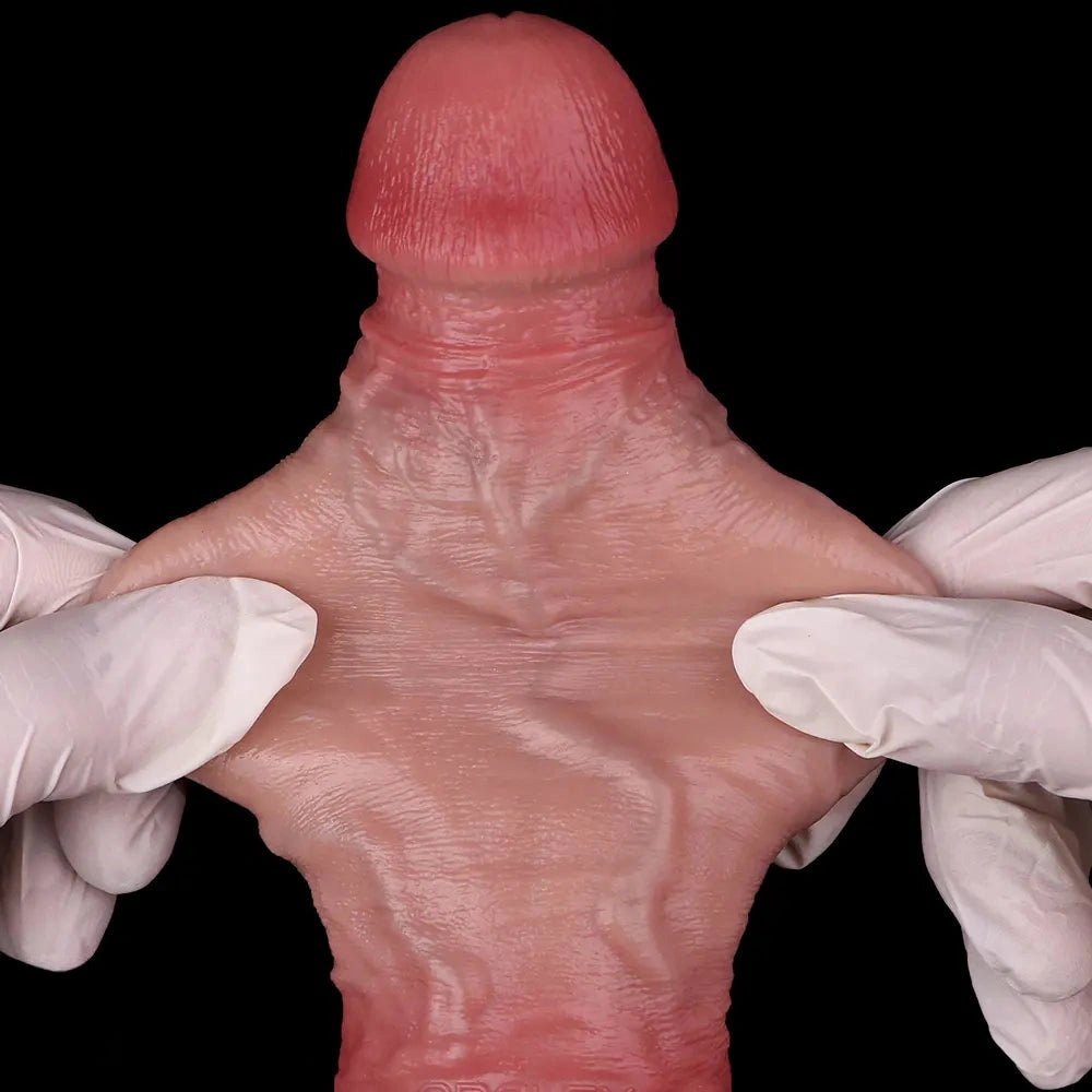 Flesh Vacuum Hollow Sleeve - Hollow Realistic Dildo Extender