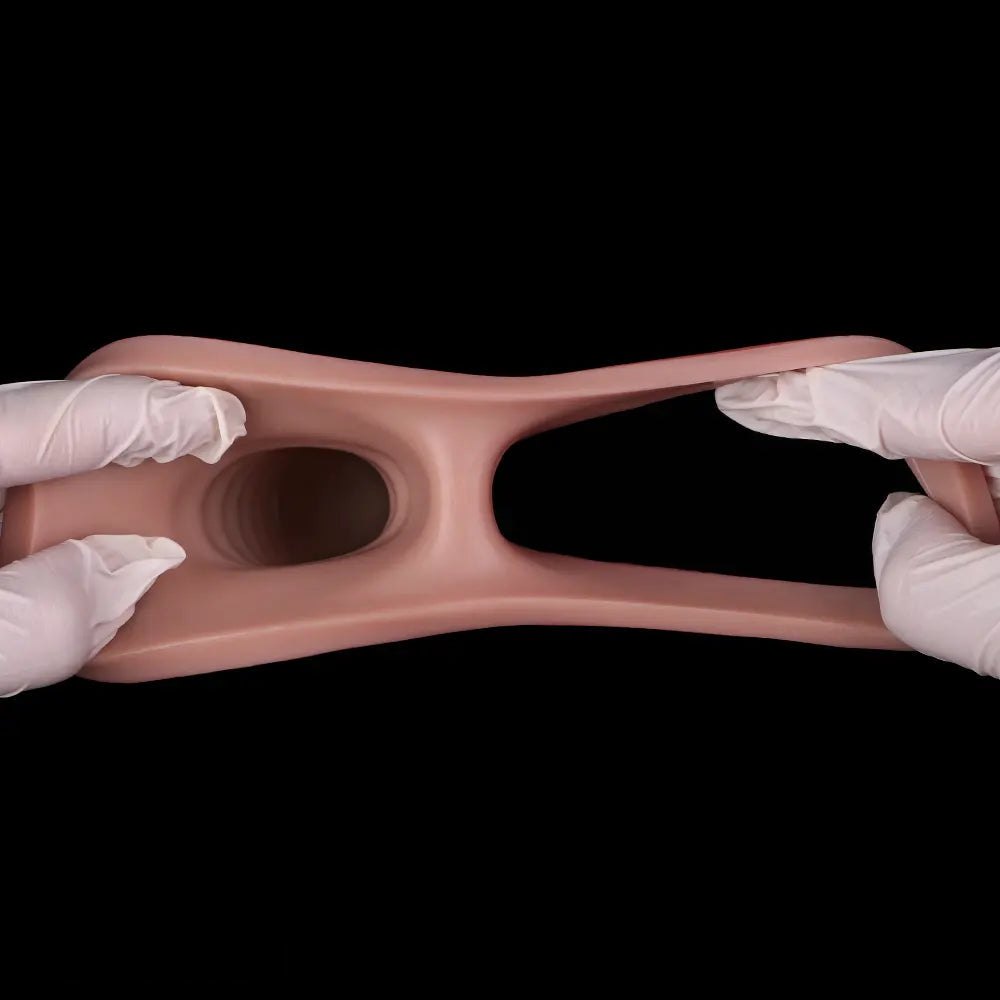 Flesh Vacuum Hollow Sleeve - Hollow Realistic Dildo Extender