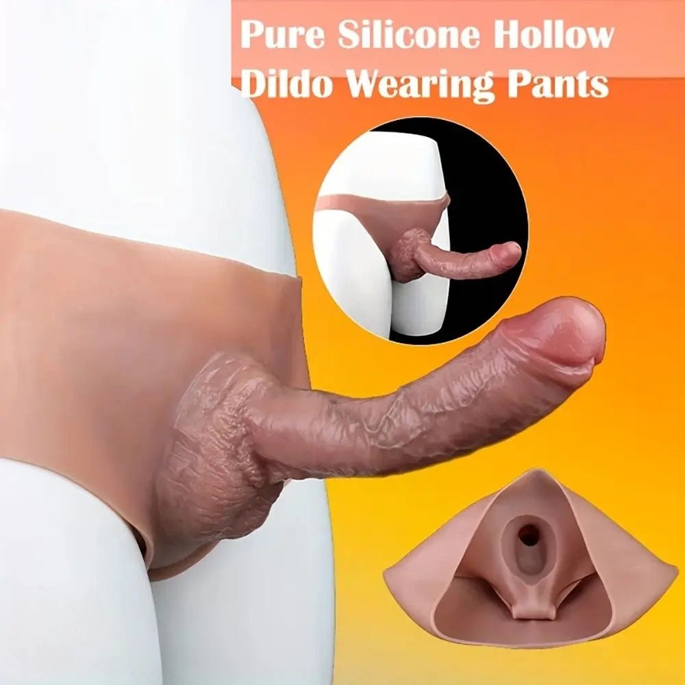 Flesh Wearable Panty Strap-On Dildo - Double-Ended Strap-On Dildo
