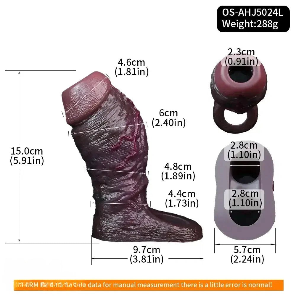 Flexible Hollow Dildo Sleeve - Realistic Silicone Dildo