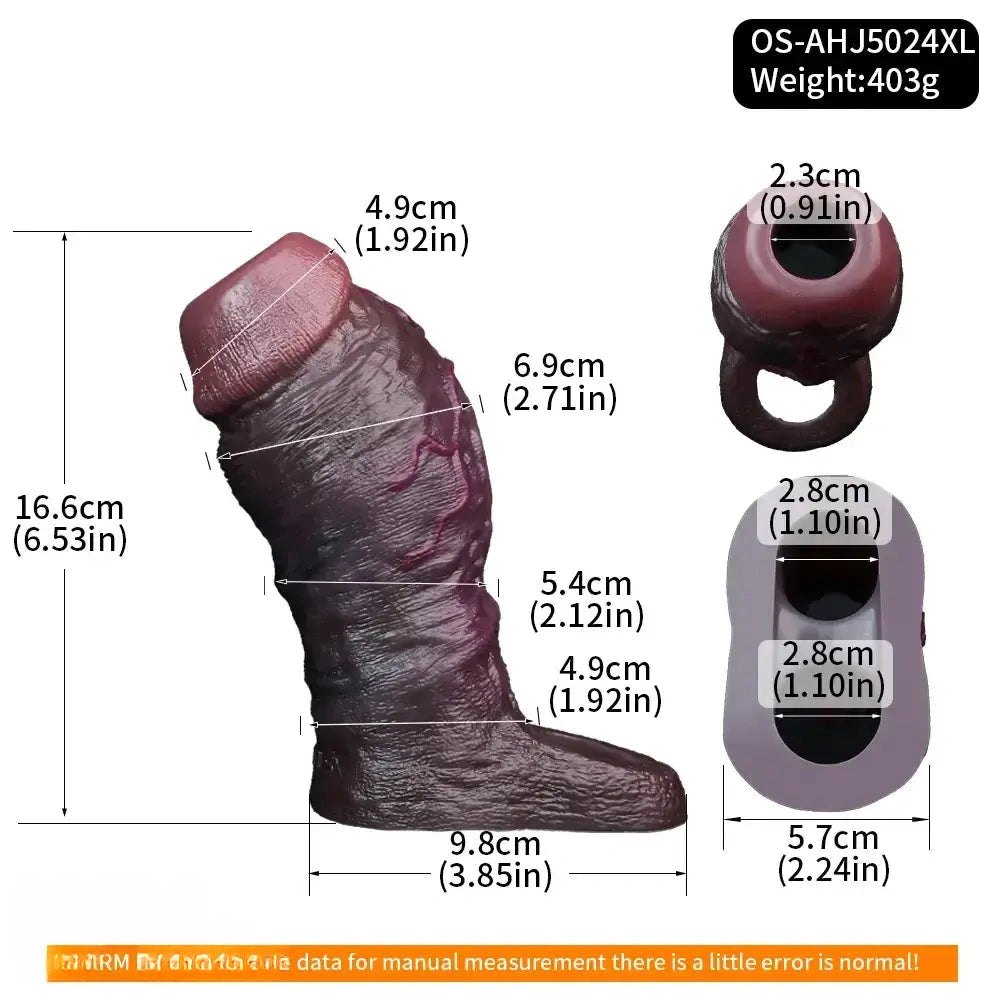 Flexible Hollow Dildo Sleeve - Realistic Silicone Dildo