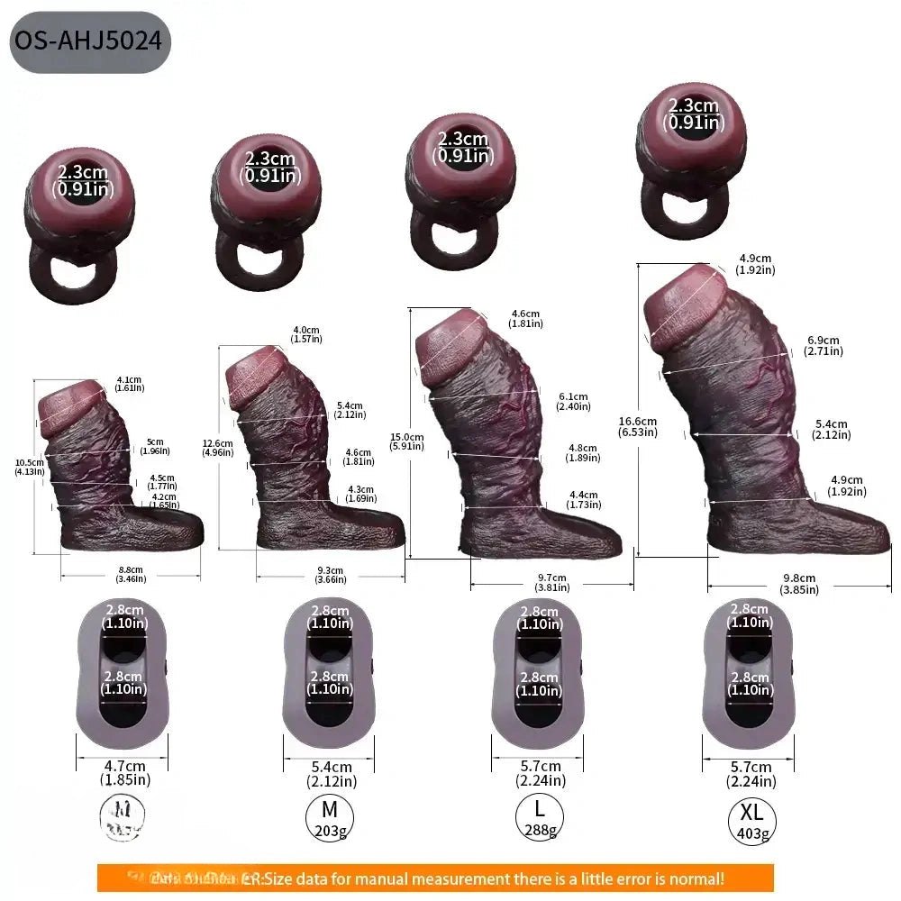 Flexible Hollow Dildo Sleeve - Realistic Silicone Dildo