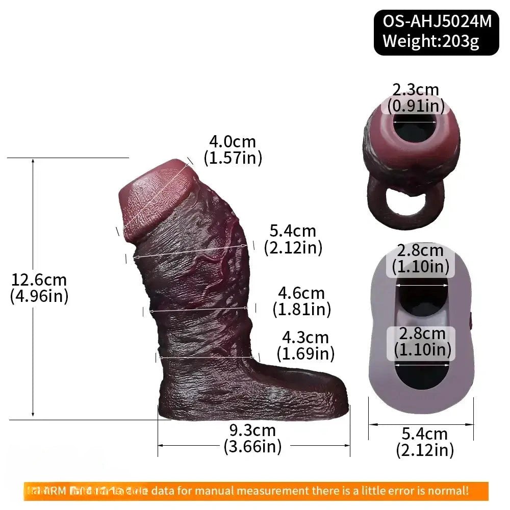 Flexible Hollow Dildo Sleeve - Realistic Silicone Dildo