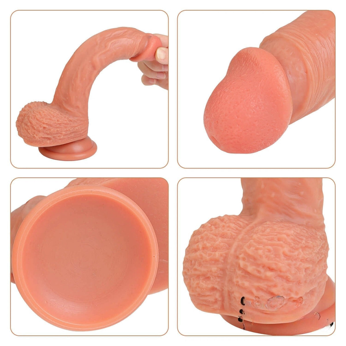 Flexible Realistic Dildo 8.7 in - Suction Cup Sex Toy
