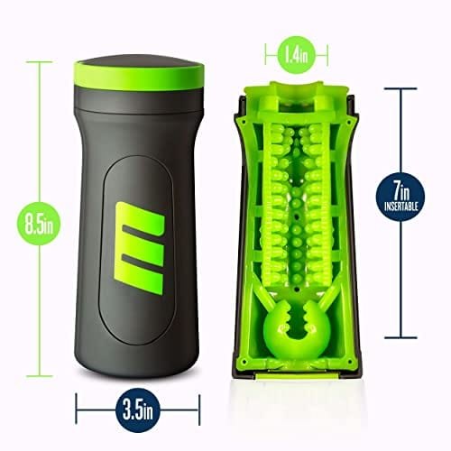 Flip-Open Chamber Stroker - TPE Male Masturbator Cup