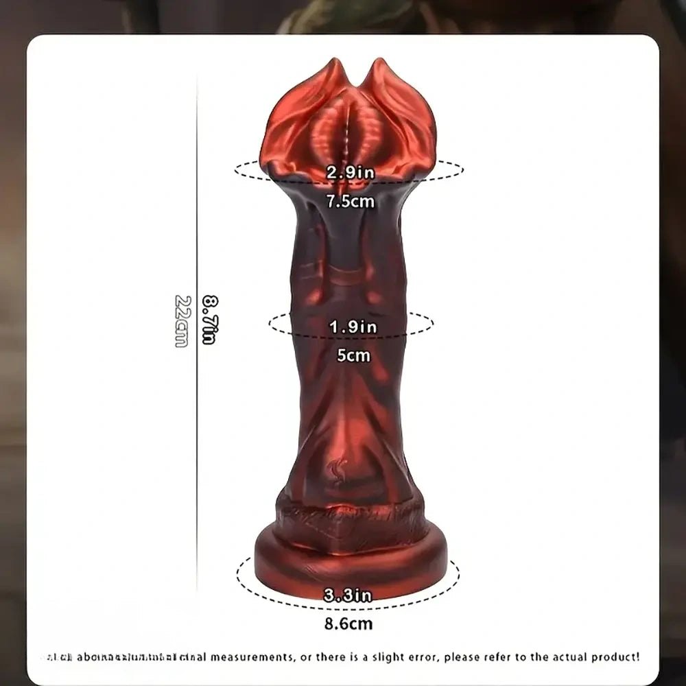 Flower Head Fantasy Dildo - Thick Silicone Fantasy Toy