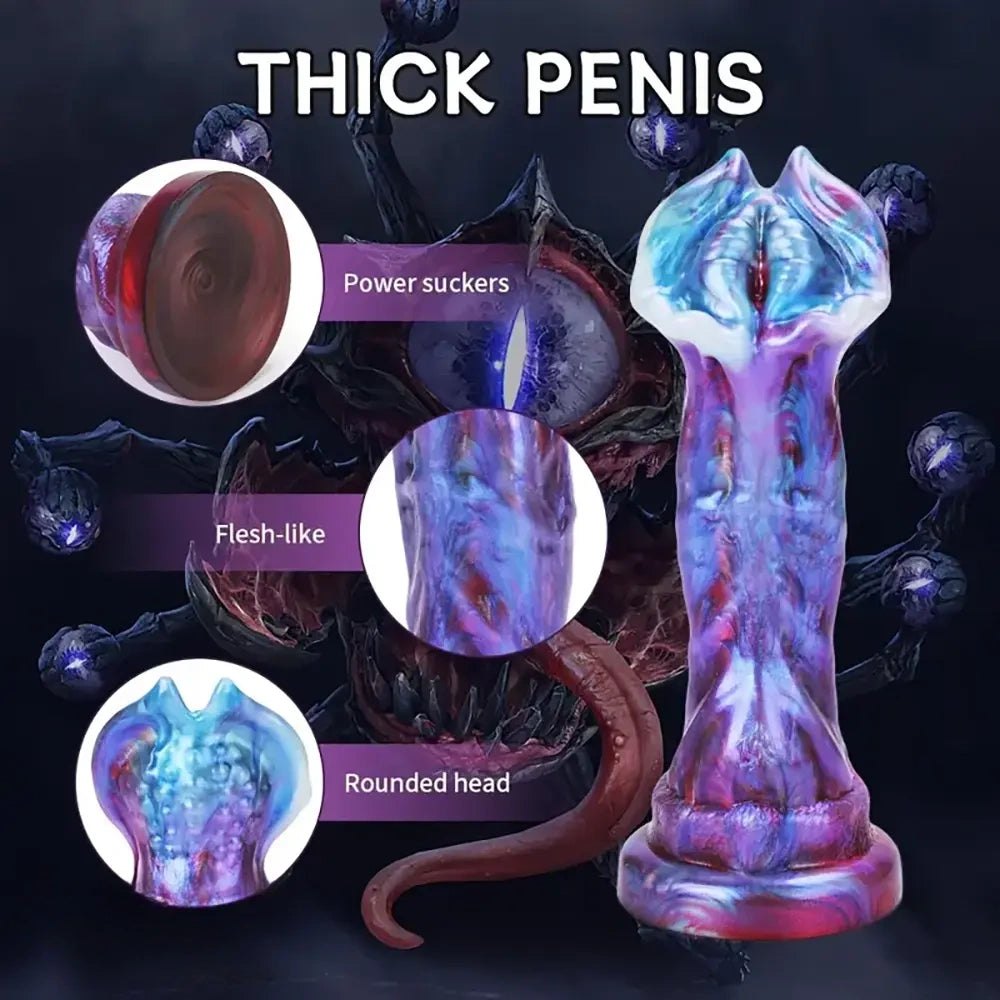 Flower Head Fantasy Dildo - Thick Silicone Fantasy Toy