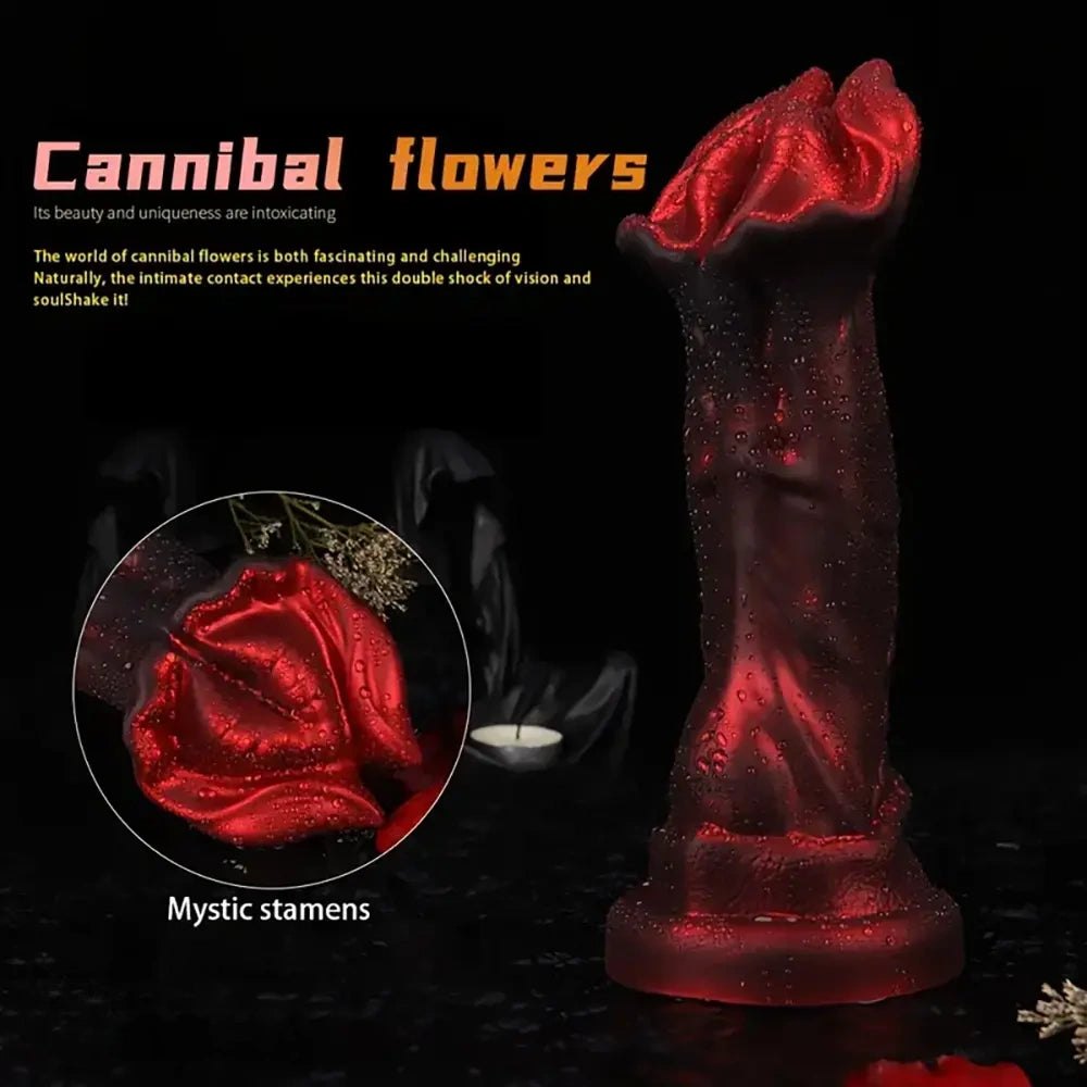 Flower Head Fantasy Dildo - Thick Silicone Fantasy Toy