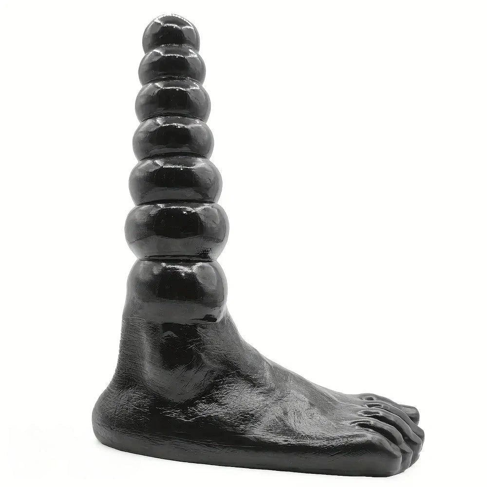 Foot Shaped Anal Beads Dildo - Novelty Beaded Dildo
