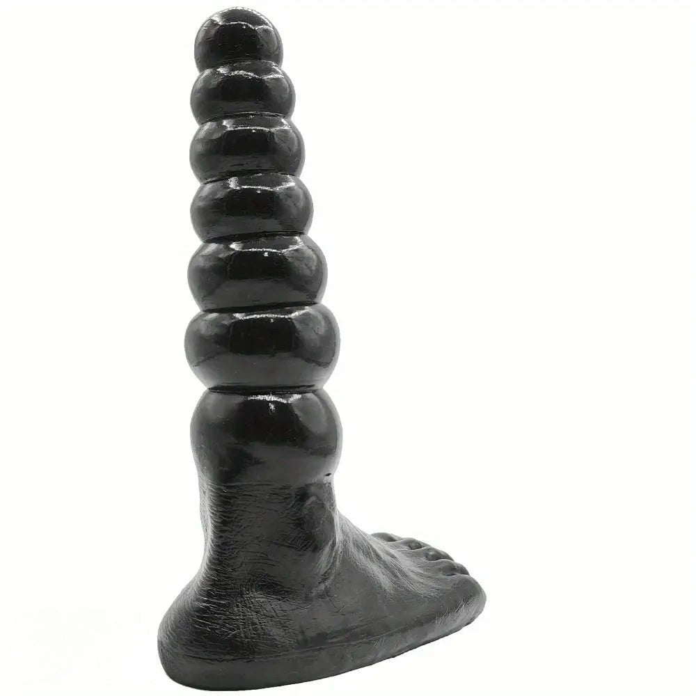 Foot Shaped Anal Beads Dildo - Novelty Beaded Dildo