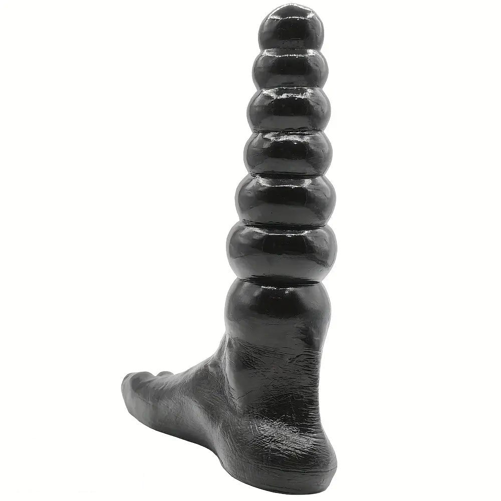 Foot Shaped Anal Beads Dildo - Novelty Beaded Dildo