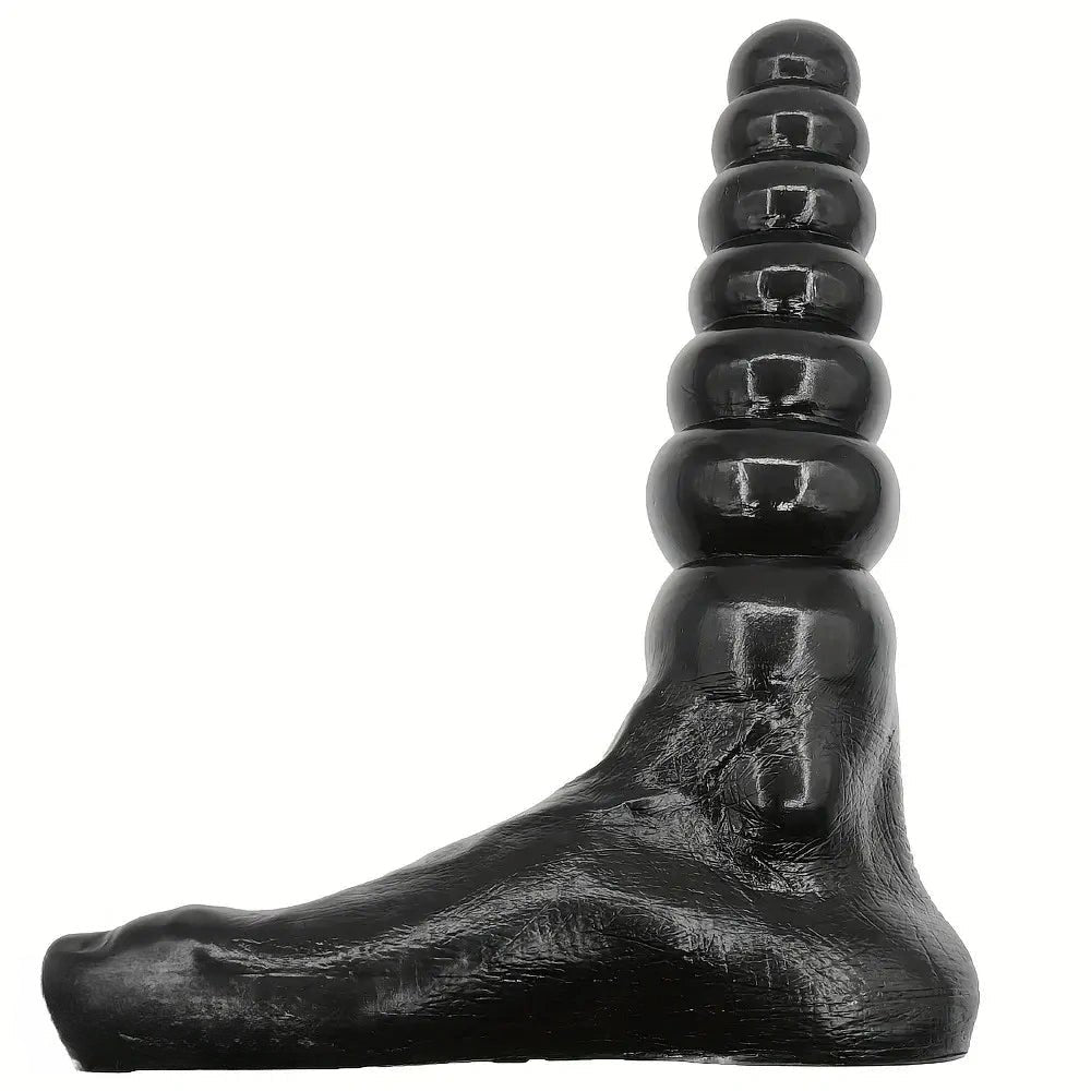 Foot Shaped Anal Beads Dildo - Novelty Beaded Dildo