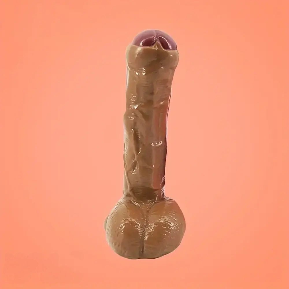 Foreskin Detail Realistic Dildo - Suction Cup Base