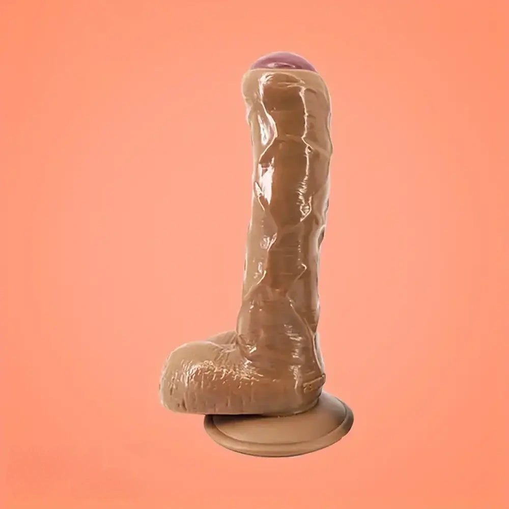 Foreskin Detail Realistic Dildo - Suction Cup Base