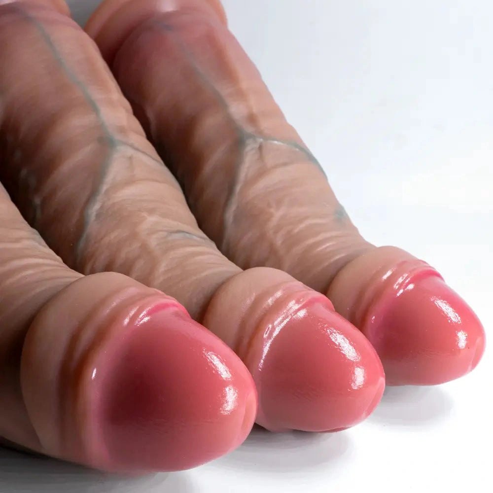 Foreskin Suction Cup Dildo - Realistic Suction Cup Dildo