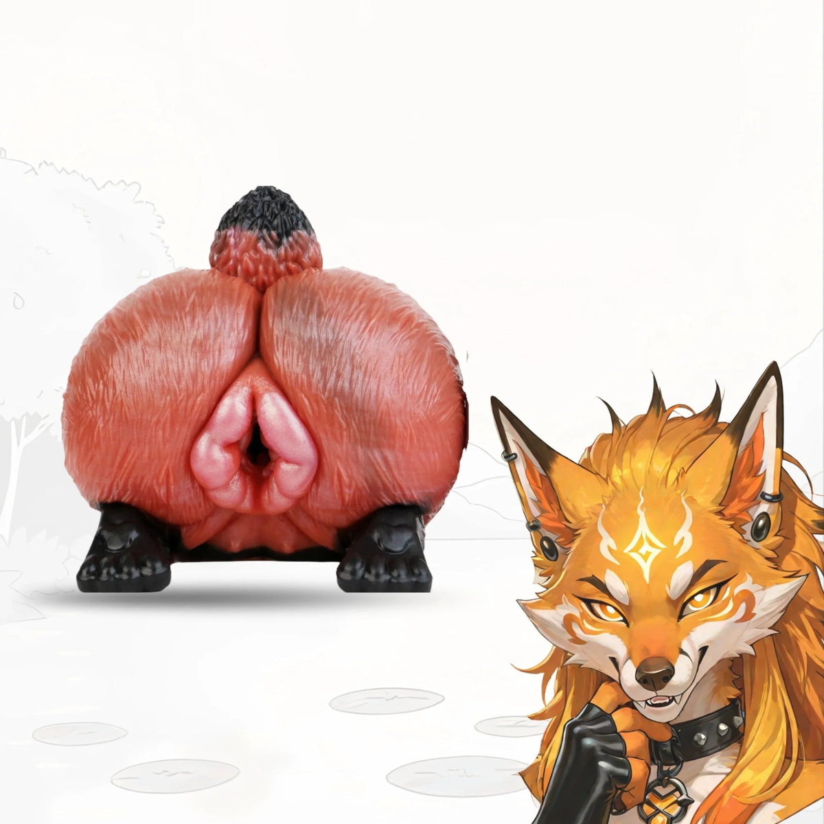 Fox Spirit Ridged Butt Masturbator - Animal Male Masturbator