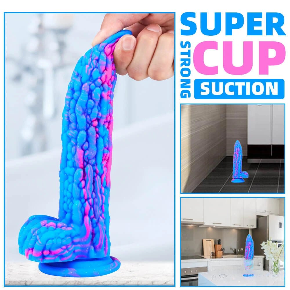 Fruit-Color Liquid Silicone Dildo - Fantasy Dildo