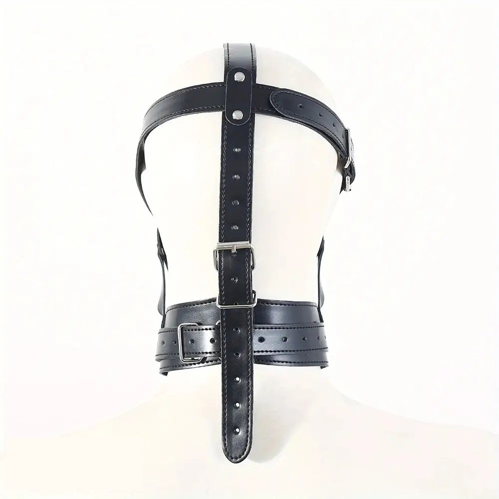 Full Head Mouth Gag Mask - Bondage Harness Gag